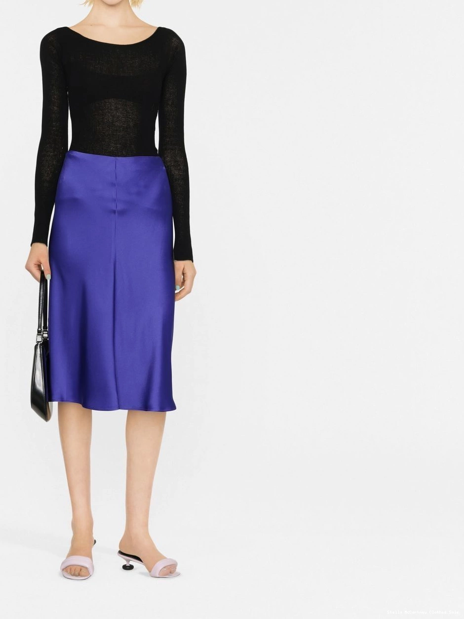 Cheap Stella Women satin-finish high-waisted McCartney skirt 0503